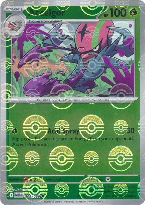 Accelgor — White Flare - Poké Ball Reverse Holo