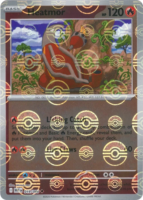 Heatmor — White Flare - Poké Ball Reverse Holo