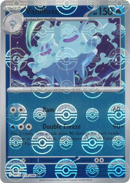 Vanilluxe — White Flare - Poké Ball Reverse Holo