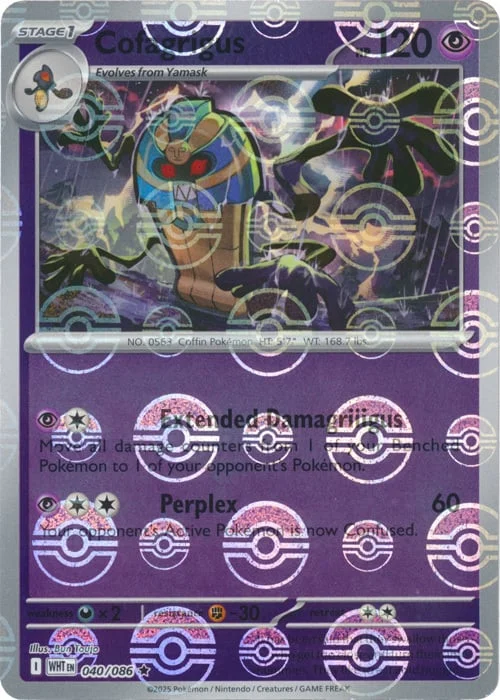 Cofagrigus — White Flare - Poké Ball Reverse Holo