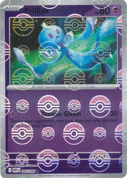 Frillish — White Flare - Poké Ball Reverse Holo