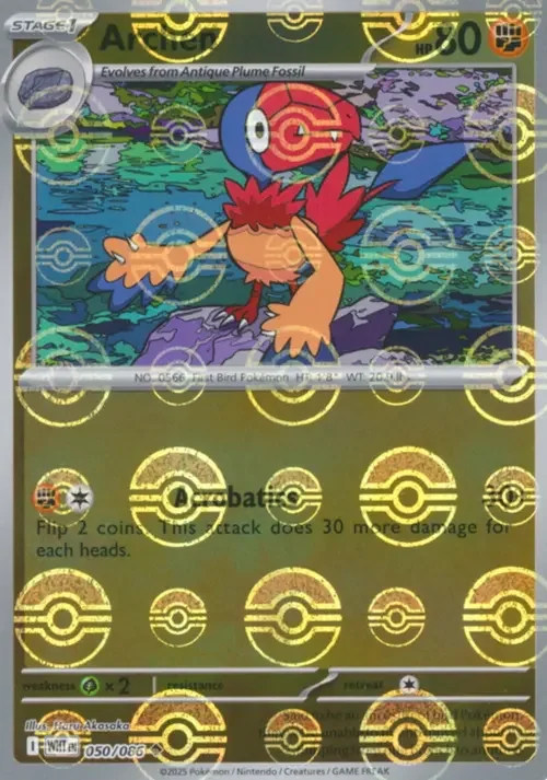 Archen — White Flare - Poké Ball Reverse Holo