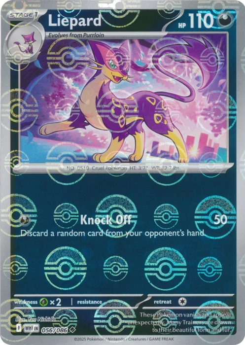 Liepard — White Flare - Poké Ball Reverse Holo