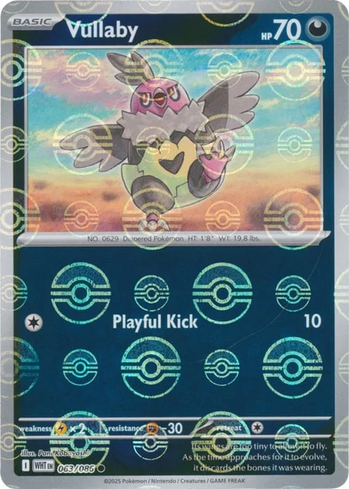 Vullaby — White Flare - Poké Ball Reverse Holo