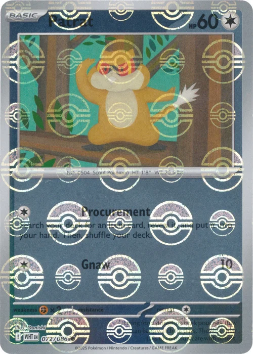 Patrat — White Flare - Poké Ball Reverse Holo