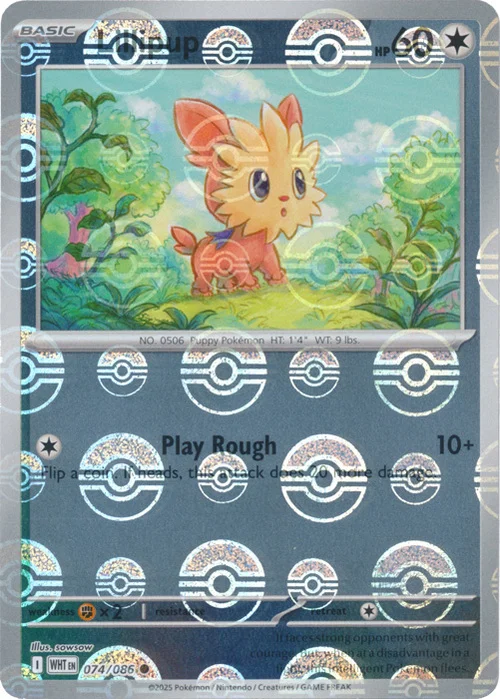 Lillipup — White Flare - Poké Ball Reverse Holo