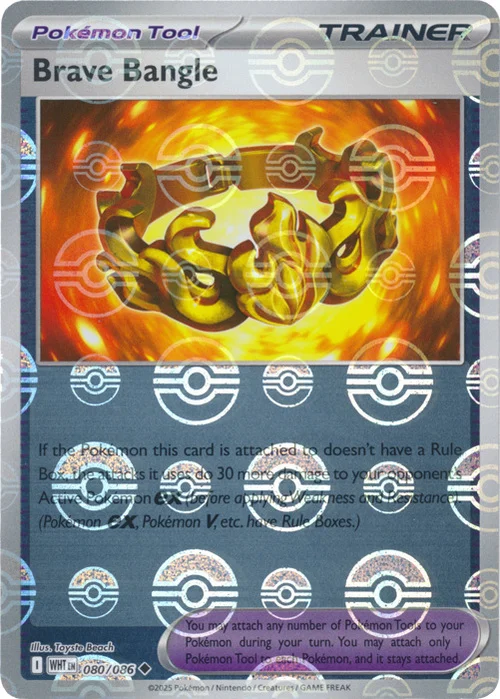 Brave Bangle — White Flare - Poké Ball Reverse Holo