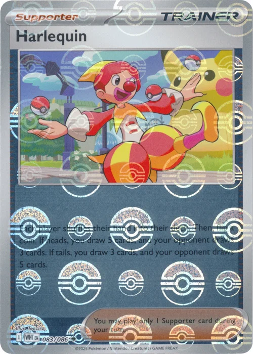 Harlequin — White Flare - Poké Ball Reverse Holo