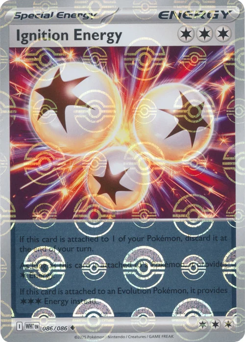 Ignition Energy — White Flare - Poké Ball Reverse Holo
