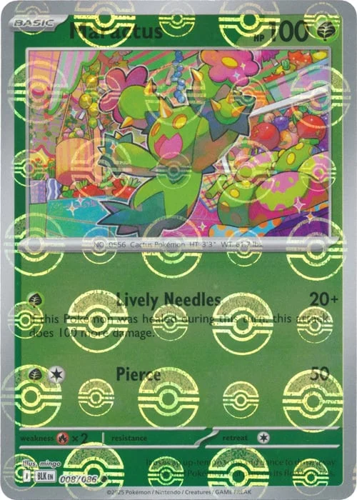Maractus — Black Bolt - Poké Ball Reverse Holo