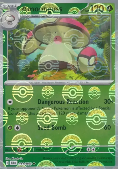Amoonguss — Black Bolt - Poké Ball Reverse Holo