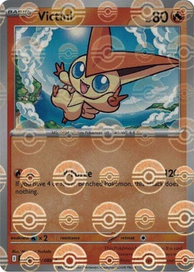 Victini — Black Bolt - Poké Ball Reverse Holo