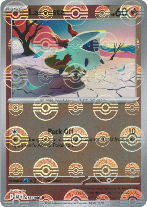 Larvesta — Black Bolt - Poké Ball Reverse Holo