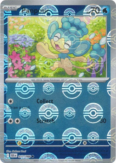 Panpour — Black Bolt - Poké Ball Reverse Holo