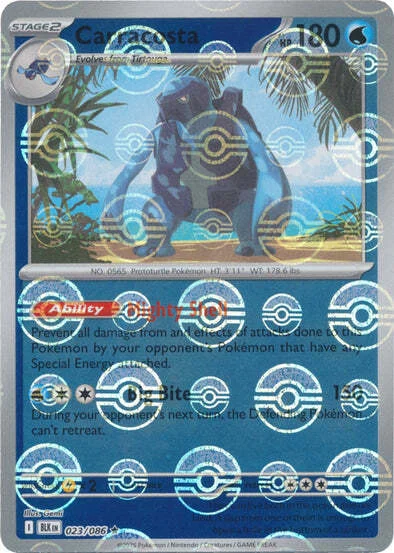 Carracosta — Black Bolt - Poké Ball Reverse Holo