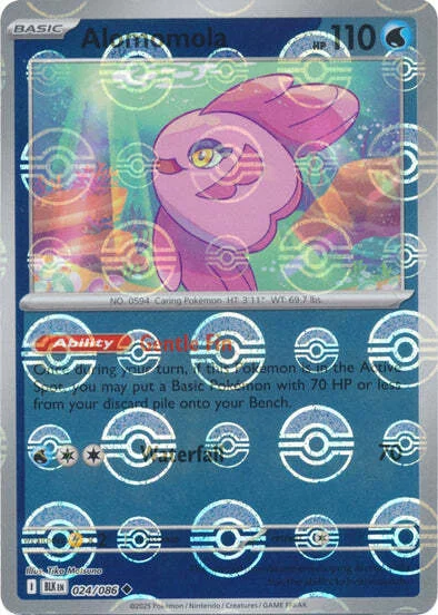 Alomomola — Black Bolt - Poké Ball Reverse Holo