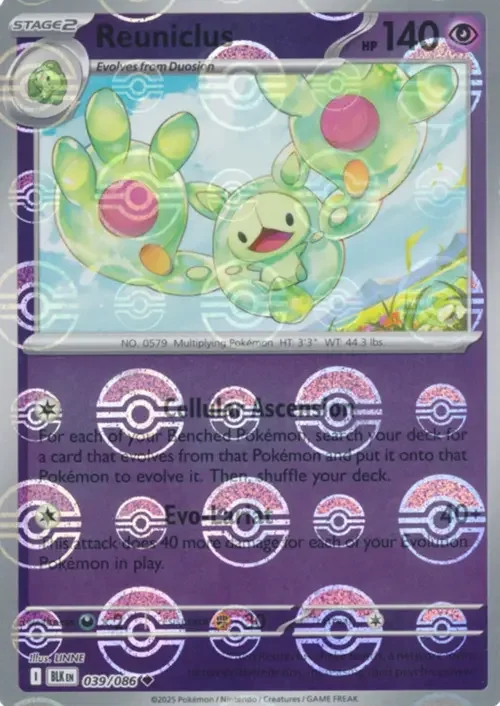 Reuniclus — Black Bolt - Poké Ball Reverse Holo