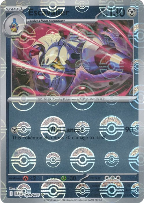 Escavalier — Black Bolt - Poké Ball Reverse Holo