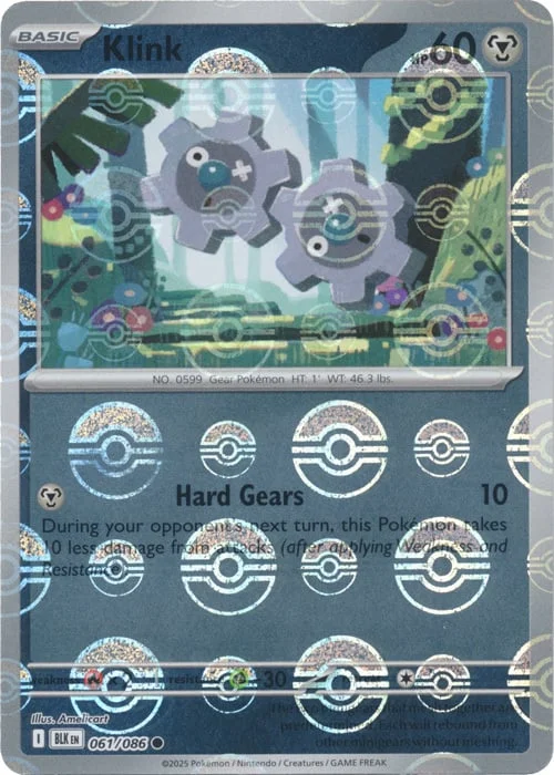 Klink — Black Bolt - Poké Ball Reverse Holo