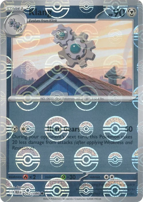 Klang — Black Bolt - Poké Ball Reverse Holo