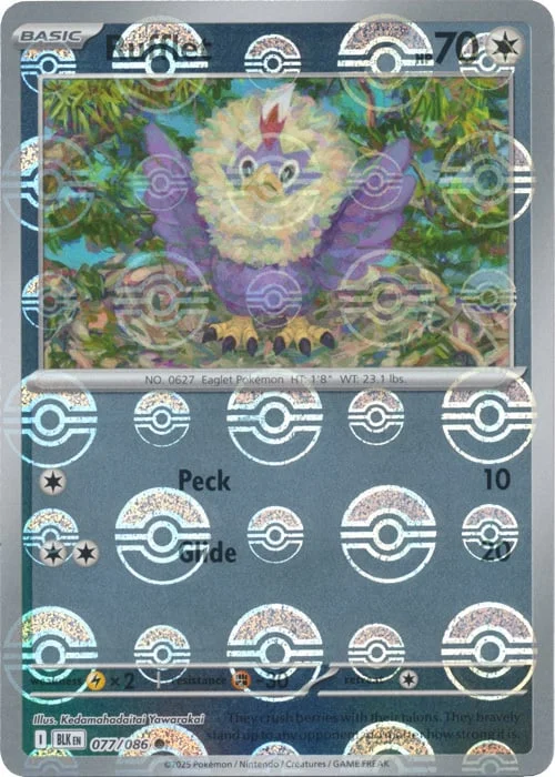 Rufflet — Black Bolt - Poké Ball Reverse Holo
