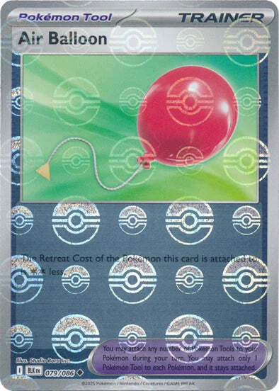 Air Balloon — Black Bolt - Poké Ball Reverse Holo