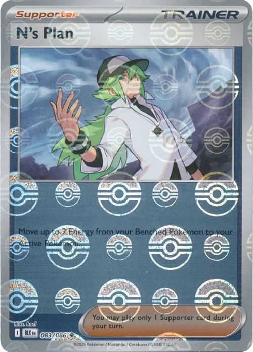 N's Plan — Black Bolt - Poké Ball Reverse Holo