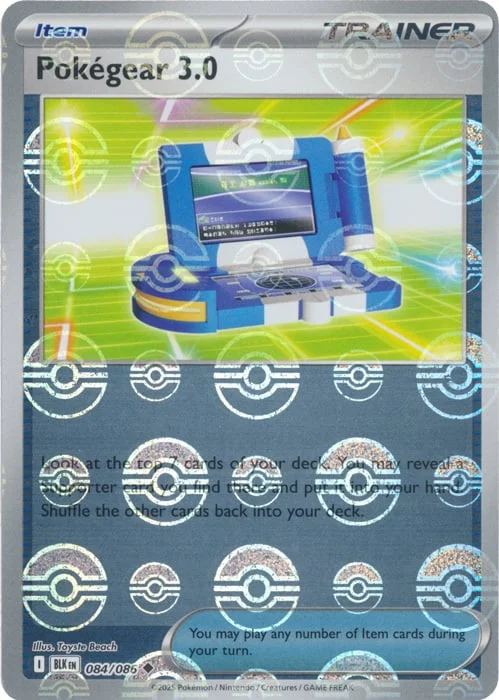 Pokégear 3.0 — Black Bolt - Poké Ball Reverse Holo