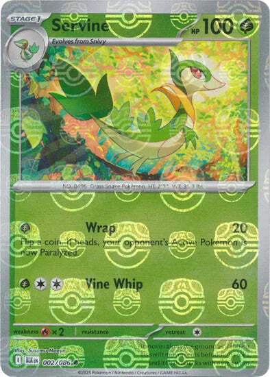 Servine — Black Bolt - Master Ball Reverse Holo