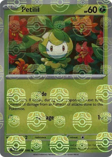 Petilil — Black Bolt - Master Ball Reverse Holo