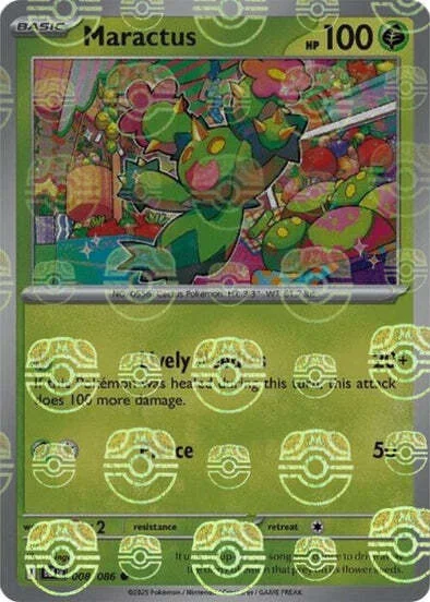 Maractus — Black Bolt - Master Ball Reverse Holo