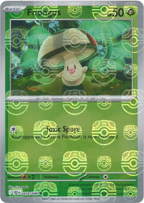 Foongus — Black Bolt - Master Ball Reverse Holo