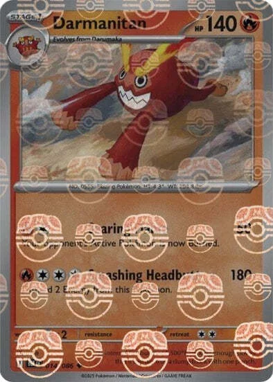 Darmanitan — Black Bolt - Master Ball Reverse Holo