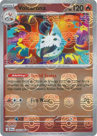 Volcarona — Black Bolt - Master Ball Reverse Holo