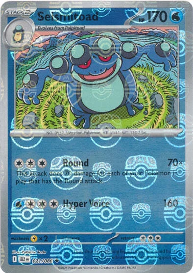 Seismitoad — Black Bolt - Master Ball Reverse Holo