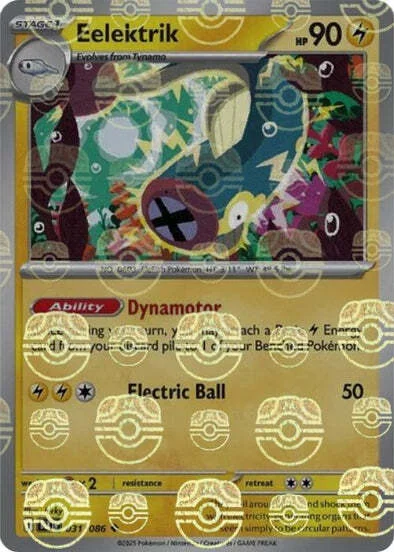 Eelektrik — Black Bolt - Master Ball Reverse Holo