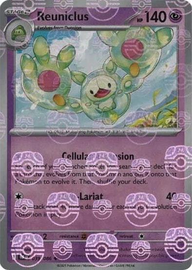 Reuniclus — Black Bolt - Master Ball Reverse Holo