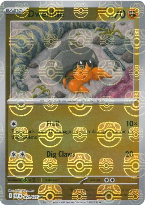 Dwebble — Black Bolt - Master Ball Reverse Holo