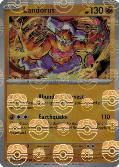 Landorus — Black Bolt - Master Ball Reverse Holo