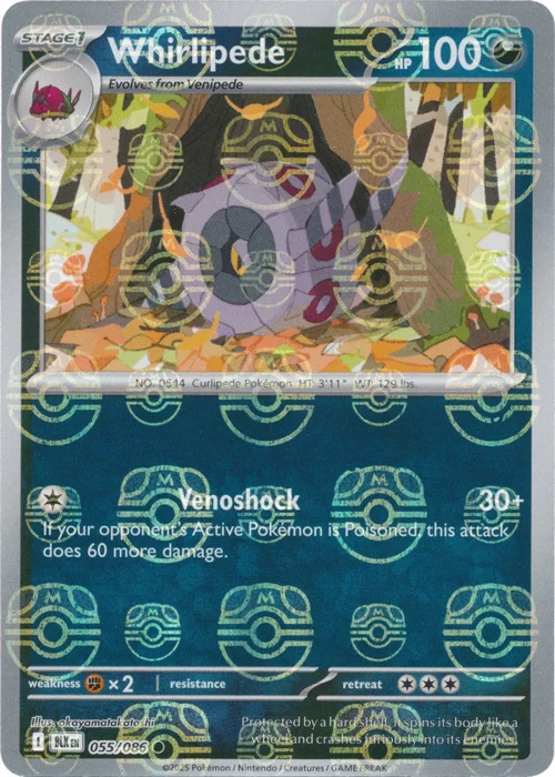 Whirlipede — Black Bolt - Master Ball Reverse Holo