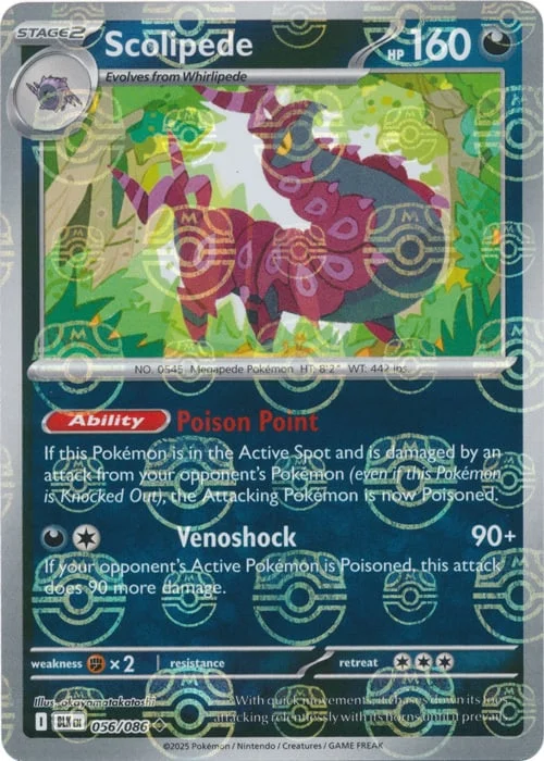 Scolipede — Black Bolt - Master Ball Reverse Holo
