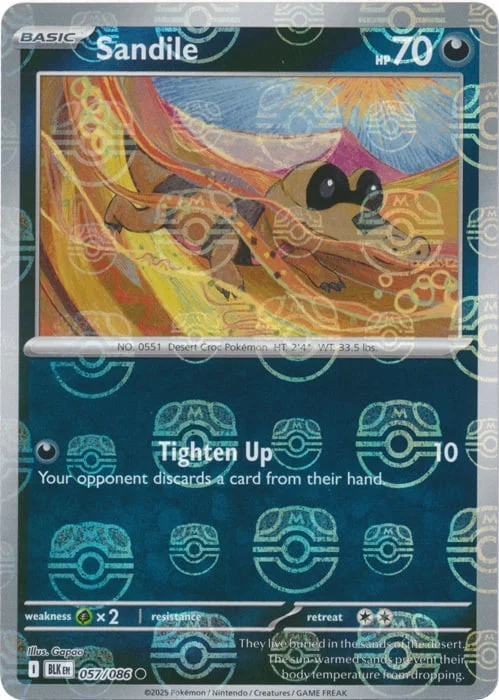 Sandile — Black Bolt - Master Ball Reverse Holo