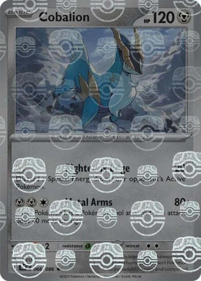 Cobalion — Black Bolt - Master Ball Reverse Holo
