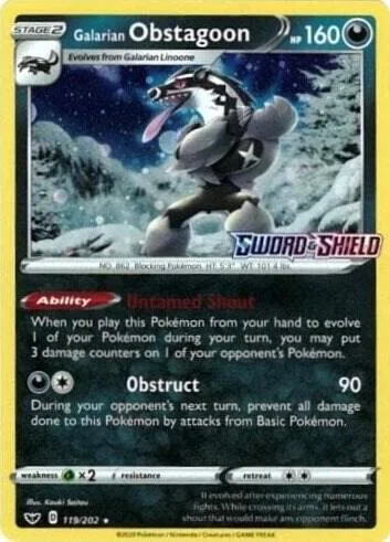 Galarian Obstagoon — Theme Deck & Blisters Exclusives