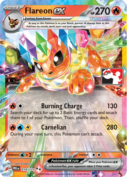 Flareon ex — Play! Pokémon Prize Pack Series