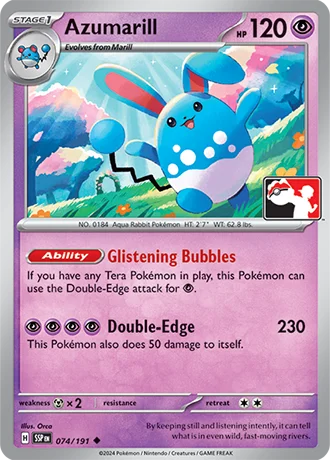 Azumarill — Play! Pokémon Prize Pack Series