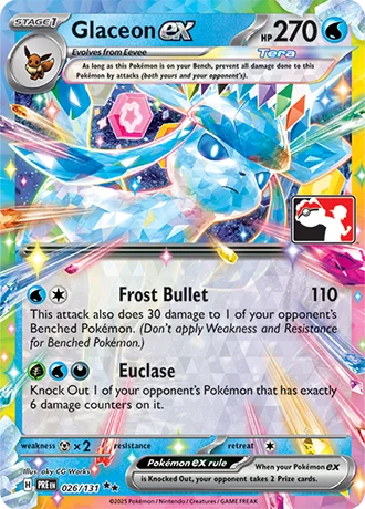Glaceon ex — Play! Pokémon Prize Pack Series