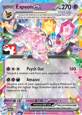 Espeon ex — Play! Pokémon Prize Pack Series