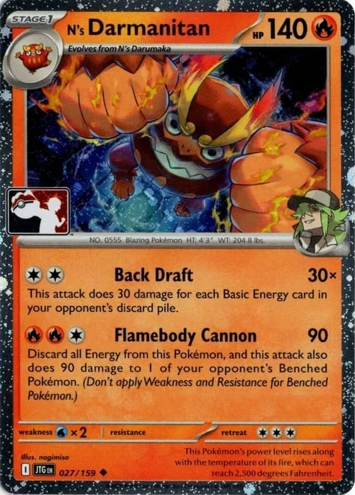 N's Darmanitan — Play! Pokémon Prize Pack Series