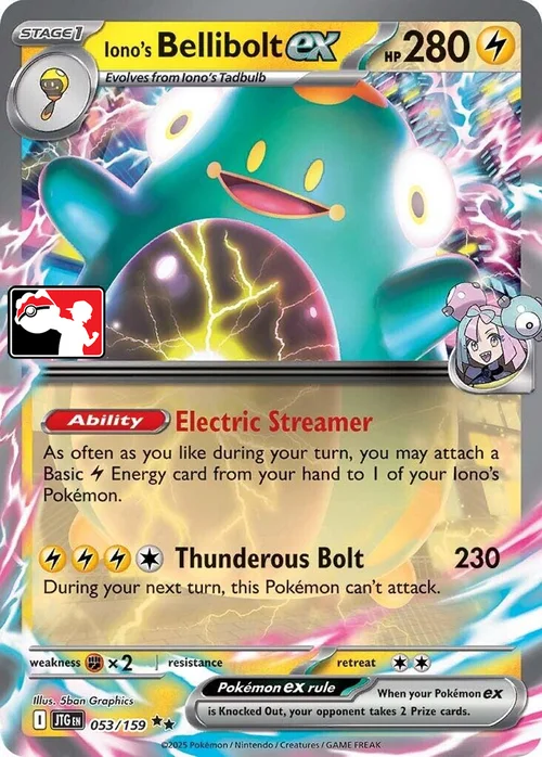 Iono's Bellibolt ex — Play! Pokémon Prize Pack Series